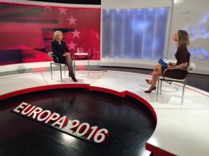 L-Ombudsman Ewropew f’intervista fuq il-kanal tat-TV Spanjol TVE f’Madrid.