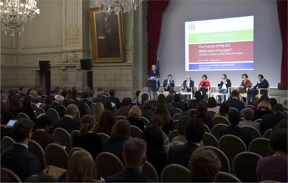 Congres van het Europees netwerk van ombudsmannen in 2018.
