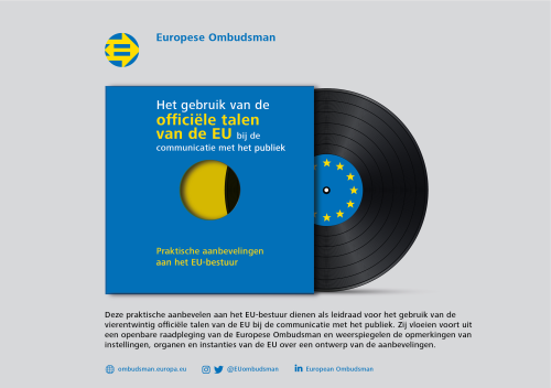 Het gebruik van officiële talen van de EU