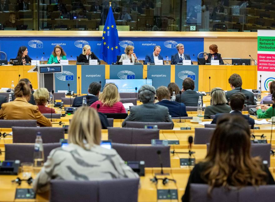 One of the panels during the European Network of Ombudsmen conference 