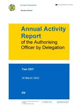 Annual Activity Report of the Principal Authorising Officer by Delegation 2021